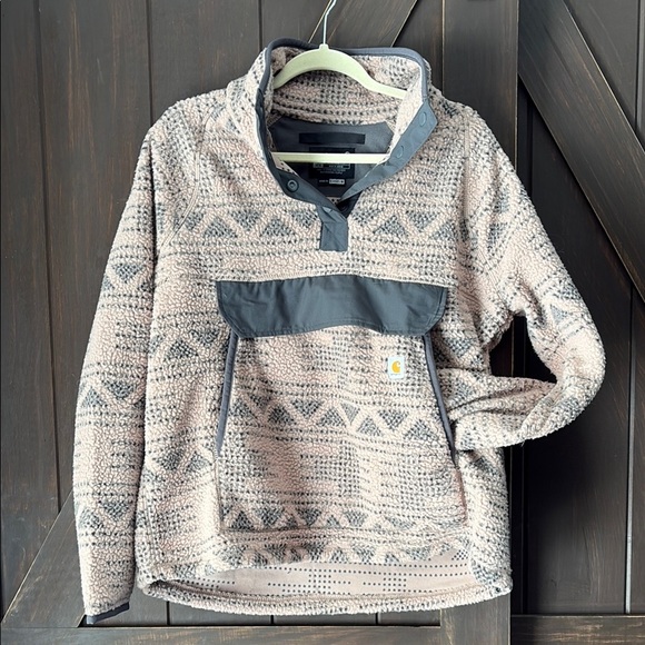 Carhartt Women's Gray Patterned Pullover Jacket - Picture 1 of 9
